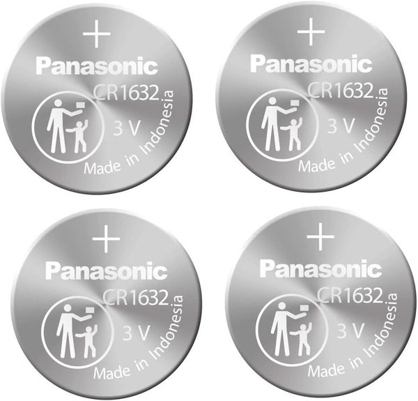 4pcs Panasonic CR1632 CR 1632 3v Coin Lithium Battery, REMOTE KEYLESS ENTRY TRANSMITTER FOB Battery