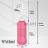 2in1 Portable Hand-held Vulva and Anus Cleaner, Travel Urinal Spray Scrubber for Personal Hygiene (PINK+GREEN 450ML)