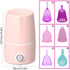 Mottery 99.9% 8 Menstrual Cup Sterilizer Period Cup Steamer Cleaner Machine High Temperature Wash Your Cup Dirty