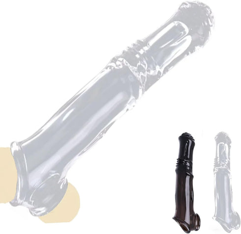 missmall Penis Sleeve Penis Pump Sex Toys for Men, Cockring Penis Ring Extender Mens Sex Toys with Ball Stretcher