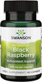 Swanson Black Raspberry Herbal Supplement for Overall Wellness Support, 60 Capsules, 425 mg Each