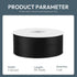 1-1/2" Wide x 50 Yards Black Single Faced Polyester Satin Ribbon, Black Satin Ribbon Perfect for Wedding Decor, Wreath, Crafts, Gift Wrapping & Other Projects (Black) by KMER LIFE