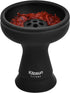 Silicone Hookah Bowl - Kitosun Silicone Phunnel Bowl with 7 Holes - Shisha Bowl Black Color - Right Replacement for Clay&Ceramic Bowls 3.5" Tall