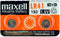 Maxell 2 x LR41 /192 / AG3 / V3GA 1.5v Alkaline Button Cell
