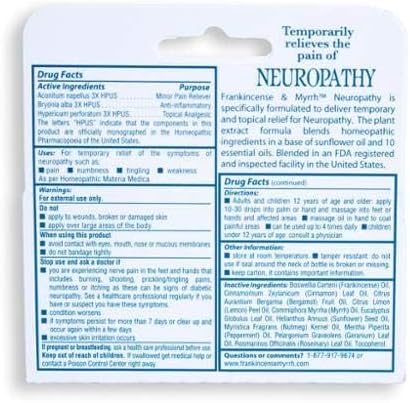 Frankincense & Myrrh Neuropathy Rubbing Oil, 2 oz. (Pack of 2), Packaging May Vary