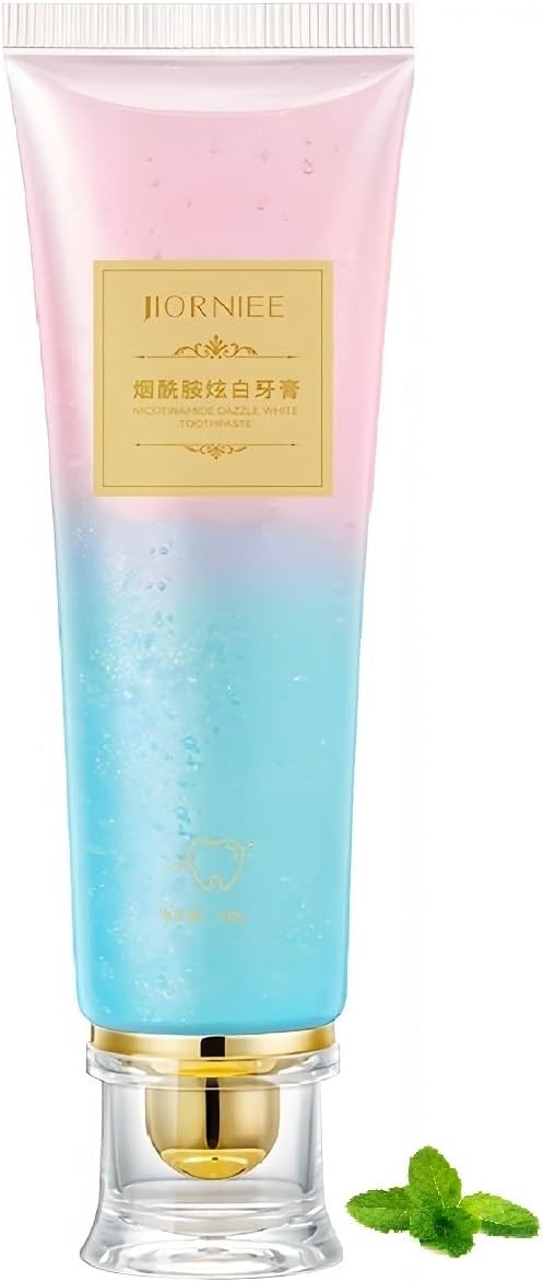 THZCU Niacinamide Whitening Toothpaste, Fresh Breath Deep Cleaning Triple Stain Removal Radiant Whitening