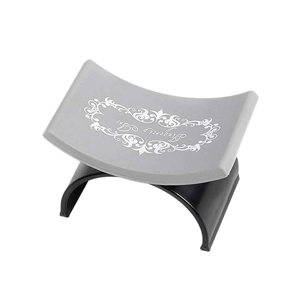 Ownsig Nail Arm Rest, U Shape Silicone Manicure Hand Pillow Pad, Nail Art Mat Holder, Black Nail Art Accessories