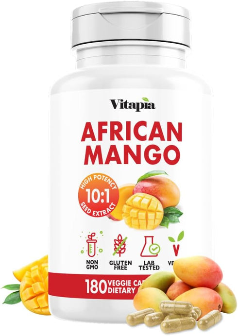 African Mango Capsules for Immune System, Metabolism, and Nutritional Wellness Support -