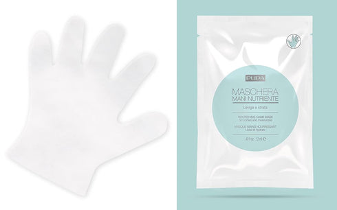 Pupa Milano Nourishing Hand Mask, Single-Use Sheet Mask to Nourish and Hydrate Hands