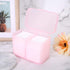 Dioche 2 Grids Nail Storage Box, Nail Polish Remover Pad Container, Cosmetic Storage Box Organizer Holder for Nail Tools