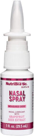 NutriBiotic Nasal Spray, 1 Fl Oz, Nasal Lubricant with Grapefruit Seed Extract, Drug-Free & Non-Medicated