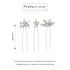 JAKAWIN Rhinestone Bride Wedding Hair Pins, Silver Crystal Hair Piece Bridal Accessories for Women (Pack of 3)