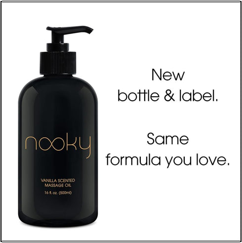 Oil.16 Nooky Vanilla Massage Oil with Fractionated Coconut Ounce