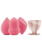 Makeup Blender Sponge Set, 3 Pcs, Beauty Sponge Foundation Blending Sponge with Holder Stand for Liquid & Creams