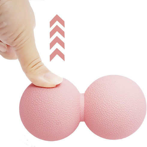 Xensamy Double Lacrosse & Micro-Elastic Peanut Massage Ball - Myofascial Release Tool for Muscle, Back, Foot