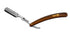 Stainless Steel Professional Barber Folding Straight Edge Razor Shavette Men's Shaving Kit with 200 Count Lord Single