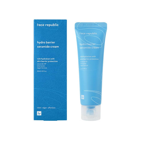 Face Republic Hydro Barrier Ceramide Cream 50mL | Vegan Certified | Deep hydration | Hydrating & Moisturizing Cream | Ceramide NP | No Artificial Fragrance | Cruelty-Free | Korean Skin Care