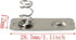 20 PCS Metal AA Batteries Spring Contact Plate Terminal Silver Battery 29mmx12mm