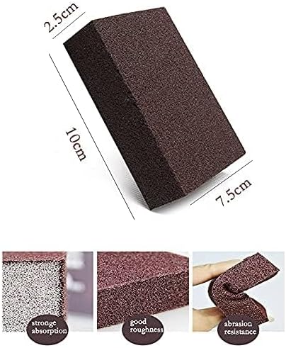 10 Pack Elite Nano Carborundum Sponges, Cleaning Pads, Rust Sand Scrubbers for Kitchen Pots and Pans