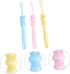 Ipetboom 3pcs Soft Bristle Boys and Girls Toothbrushes Adorable Design for Years Ergonomic Grip for Hands Included