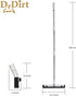 DrDirt Floor Squeegee, 14inch Foam Swivel Squeegee with Stainless Steel Extension Pole, Perfect for Bathroom and Kitchen