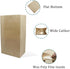 PABCK Flat Bottom Brown Kraft Paper Wax Bags for Home Kitchen Food Storage Containers Sets Take Out Lunch Dinner Bread Sandwich Snack Packaging Bag Craft Organizer 50 Pcs 5.9x3.5x10.6 inch (15x9x27cm) by PABCK
