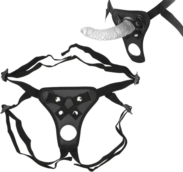 Pfylinqo Strap On Adjustable Dildo Harness Adult Sex Toys for Women Men, Adult