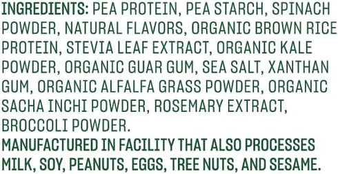 Vega Protein and Greens Protein Powder, Vanilla - 20g Plant-Based Protein Plus Veggies, Vegan, Non-GMO, 1.7 lbs