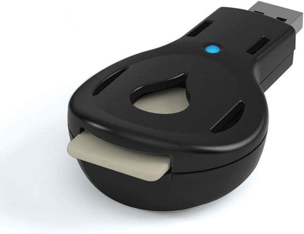 Aromakey USB Aromatherapy Diffuser, Black, with 5 Unscented Refill Pads for Home, Office, Car, and Travel