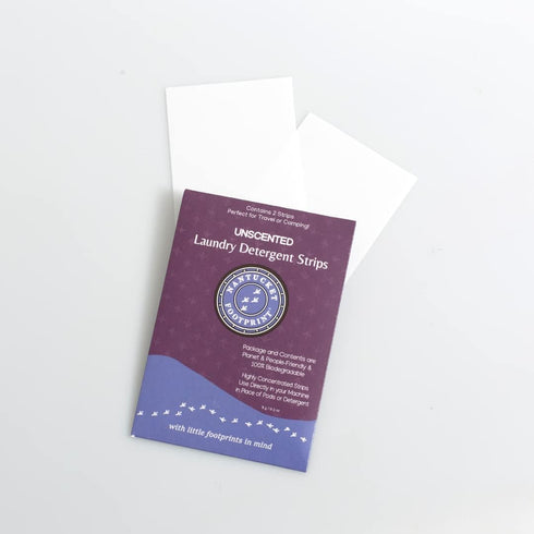Travel Pack | Premium Unscented Laundry Detergent Sheets, 12 Loads (2 Strips Per Pack)