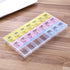 INVODA Pill Case, 7 Day Weekly Pill Box with Medication Reminder, 21 Detachable Compartments