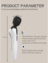 OFAK Wireless Electric Handheld Mini Massager - Portable Waterproof Back Massager Tool with Multiple Modes and Speed