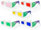 GloFX Color Therapy Paper Glasses - 5 Pack for Chakra & Chromotherapy Light Therapy