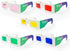 GloFX Color Therapy Paper Glasses - 5 Pack for Chakra & Chromotherapy Light Therapy
