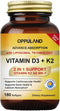 Vitamin D3 + K2 with LIPOSOMAL Technology - 5000iu Vitamin D3 & 100mcg Vitamin K2 as MK-7 - 180 Softgels