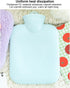 Hot Water Bottle with Cover, Hot Water Bottle with Cute Plush Cover, Super Soft Plush Cover for Pain Relief Headaches