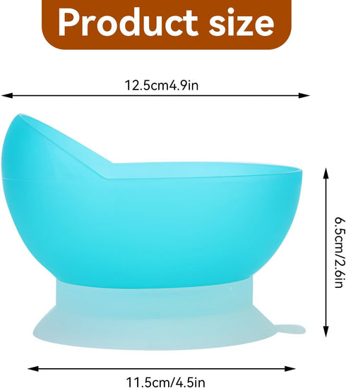 Scooper Bowl with Suction Cup Base, Anti Spill Adaptive Tableware Utensils Disability Aids for Elderly Parkinsons