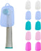 V-TOP 10 Pack Toothbrush Covers Caps, Silicone Portable Tooth Brush Protector for Travel, Home and Outdoor