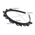 Women's Fashion Headbands with Clips - Thin Plastic Braided Twist Plait Hairpin for Workout, Double Layer Hair Tools