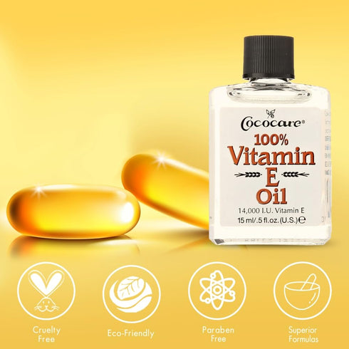 COCOCARE Vitamin E Oil, 14000 Lu, 0.5 Fluid Ounce - Moisturizing Oil for Dry Skin