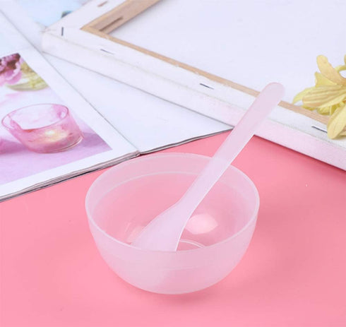 AKOAK Facial Mask Mixing Bowl + Spoon, Reusable Color Mixing Bowl for Facial Masks, 10 Pieces