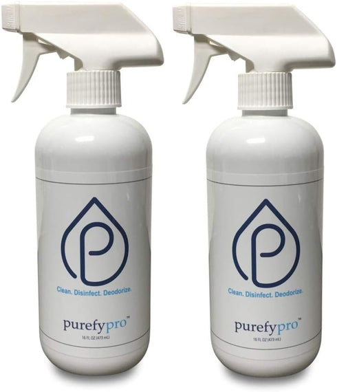 Purefypro Disinfectant Spray (500ml, 2pk), Kills 99.9999% Norovirus, Flu Virus, and Fungi