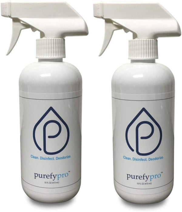 Purefypro Disinfectant Spray (500ml, 2pk), Kills 99.9999% Norovirus, Flu Virus, and Fungi