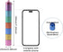 QKDS 7 1 Pill Box Organiser, Portable Weekly Pill Box, Day Times a Day Compartments Tablet Organiser Box, Rainbow Metal