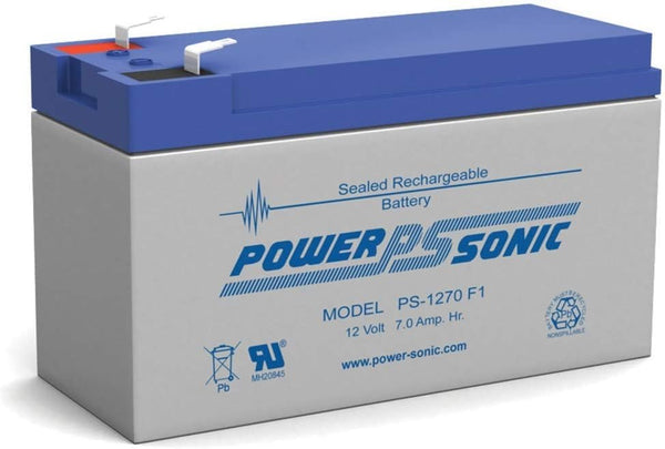 Power Sonic PS-1270 Rechargeable Sealed Lead Acid Battery 12V 7AH for General Purpose, Medical,