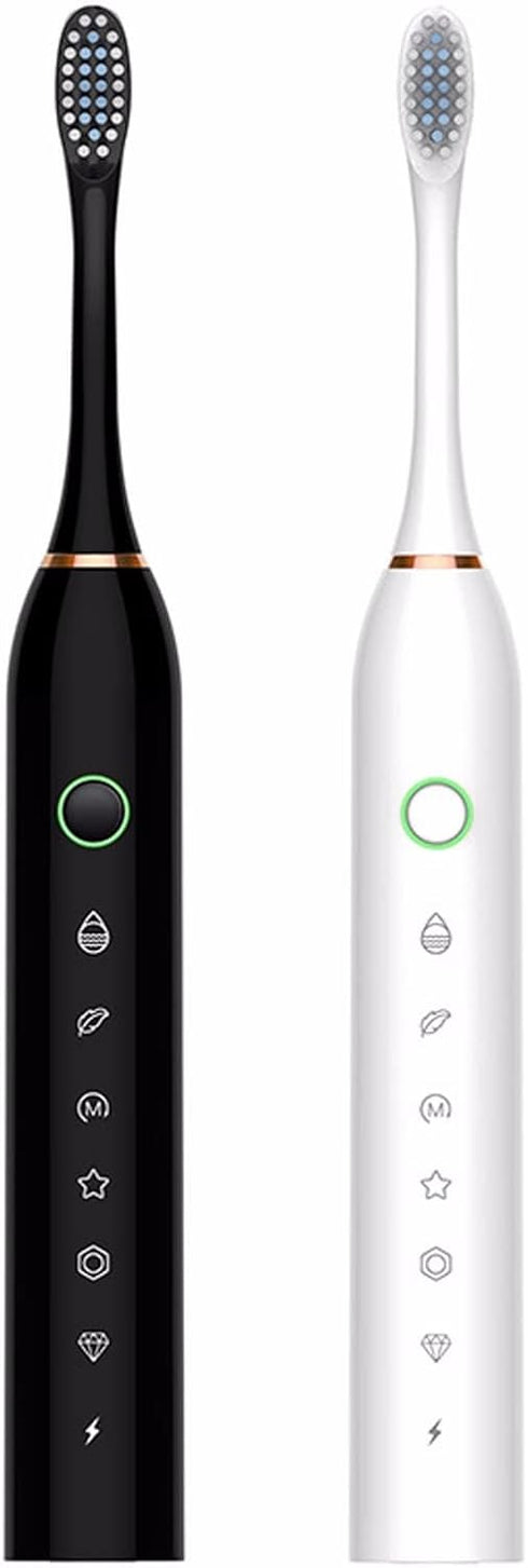 WSYKC Electric Toothbrush Combination, USB Rechargeable Sonic Toothbrush, 2 Electric Toothbrushes, 8 Replacement