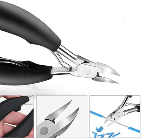 Toenail and Fingernail Clippers Set | Large Toenail Clippers for Ingrown or Thick Nails | Stainless Steel Nail Clippers