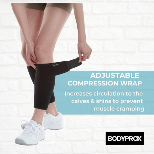 Bodyprox Calf Support Brace, 2 Pack Adjustable Shin Splint Compression Wrap
