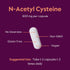 BESTVITE N-Acetyl Cysteine 600mg (NAC) - 120 Vegetarian Capsules - Vegan, Gluten Free, No Fillers