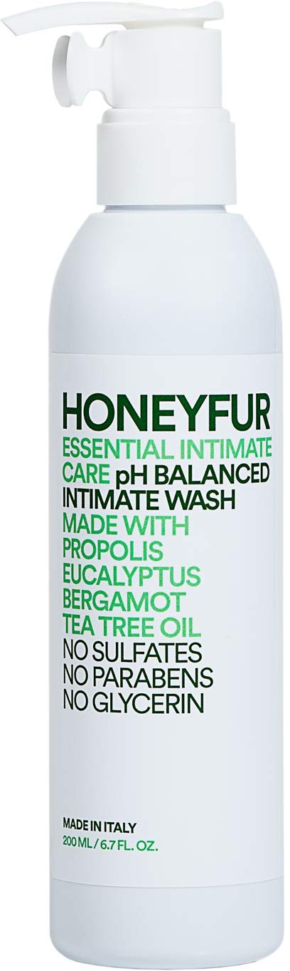 HONEYFUR pH Balanced Feminine Wash, Gentle Cleanser for Sensitive Skin, 200 ML / 6.7 FL OZ